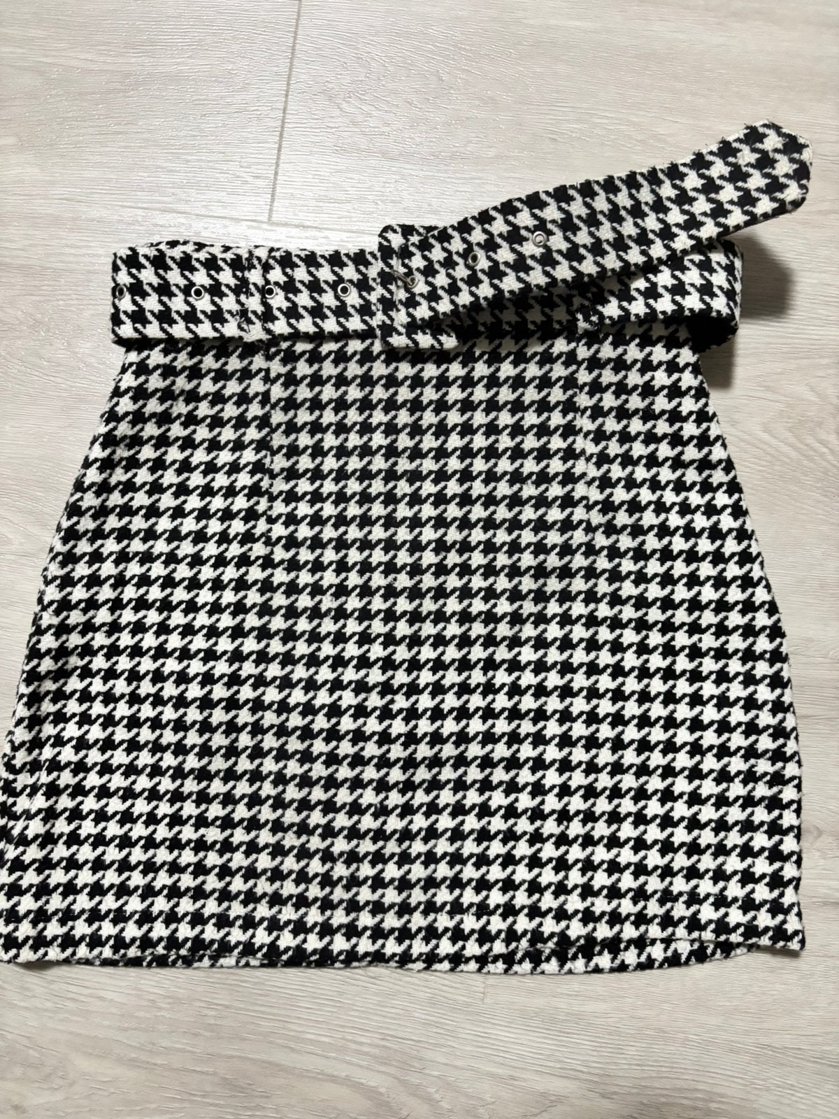 pied-de-poule mini-rok met riem - Maat S, Kleding | Dames, Rokken, Ophalen