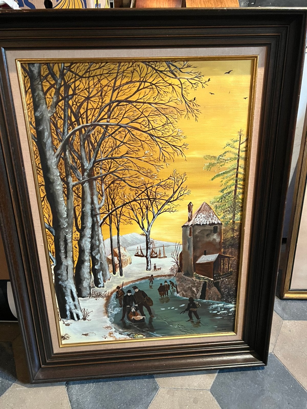 Tableau peinture signé, Antiquités & Art, Enlèvement, Signé