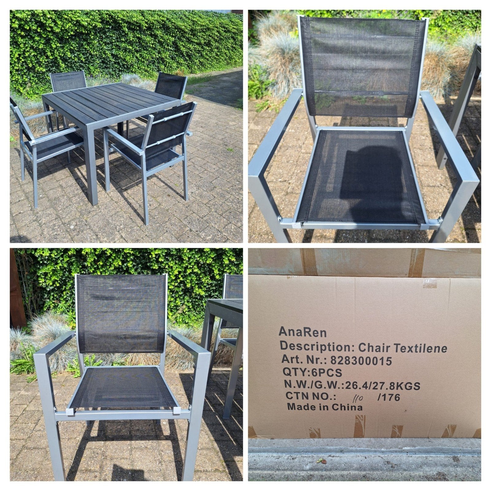 800 terrasstoelen, helemaal nieuw! textiel. prijs 16 euro, Textileen, Meer dan 8 zitplaatsen, Nieuw, Ophalen of Verzenden