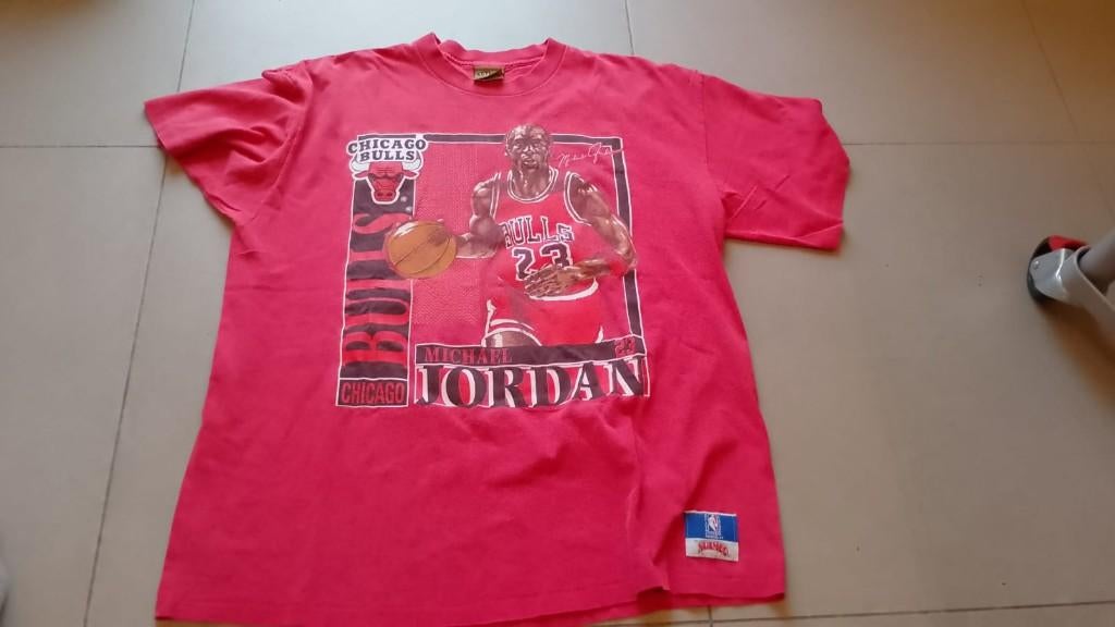 vintage shirt NBA nutmeg Chicago Bulls Michael Jordan XL, Ophalen of Verzenden