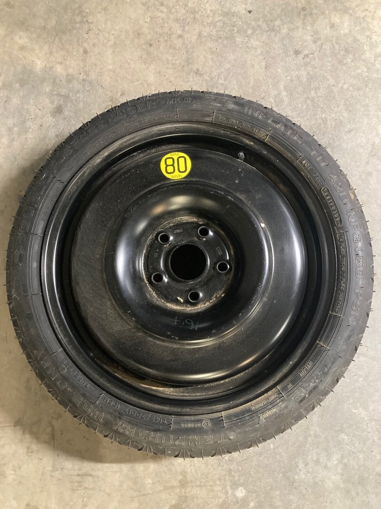 Reservewiel Dunlop T145/70D17 op velg, Auto-onderdelen, Banden en Velgen, 145 mm, Banden en Velgen, Nieuw, 17 inch