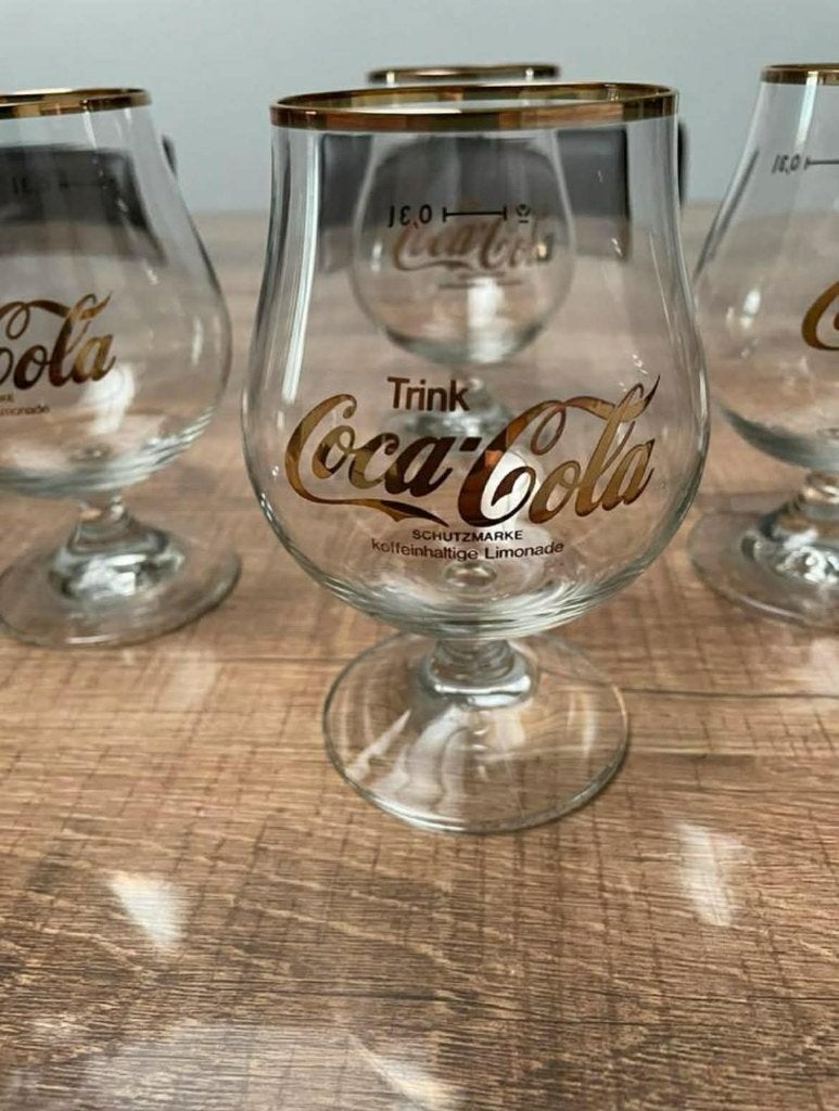 Set van 6 Coca Cola retro borrel glazen . zeldzaam te vinden, Verzamelen, Ophalen of Verzenden, Zo goed als nieuw, Borrel- of Shotglas