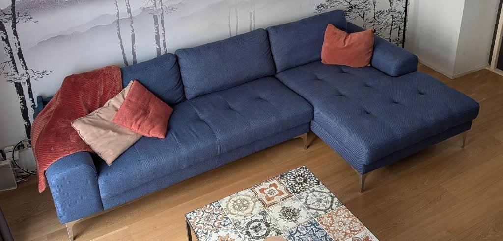 Canapé avec méridienne, Maison & Meubles, Enlèvement, Utilisé, Moderne comtemporain