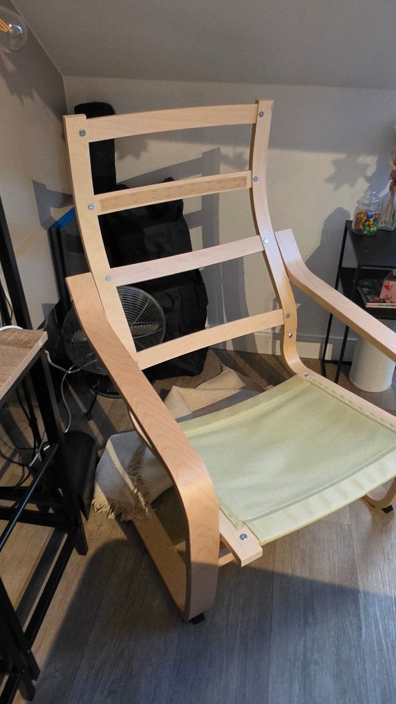 Fauteuil Poang Ikéa, 75 à 100 cm, Comme neuf, Enlèvement, Classique