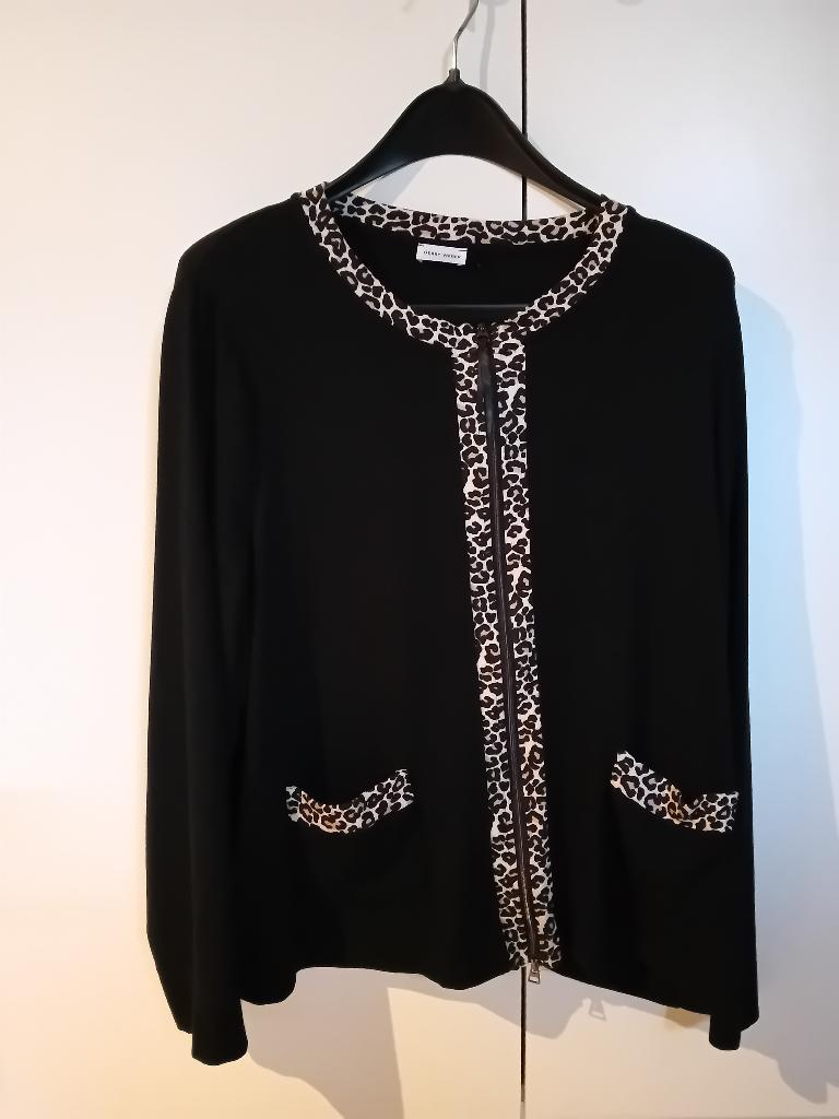 Mooie cardigan van Gerry Weber 48 / 50, Kleding | Dames, Grote Maten, Zwart, Ophalen of Verzenden, Zo goed als nieuw, Gerry Weber