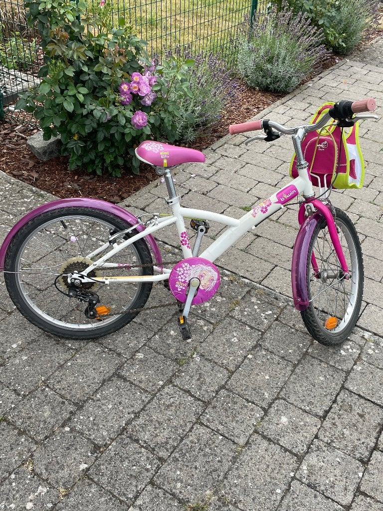 Vélo fille B‘Twin 20 pouces, Vélos & Vélomoteurs, Enlèvement, Utilisé, 20 pouces, Vitesses