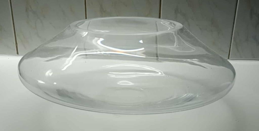 Zware glazen sierbokaal Ø30 – Topdecoratie !!!, Huis en Inrichting, Woonaccessoires | Vazen, Ophalen of Verzenden, Nieuw, Glas