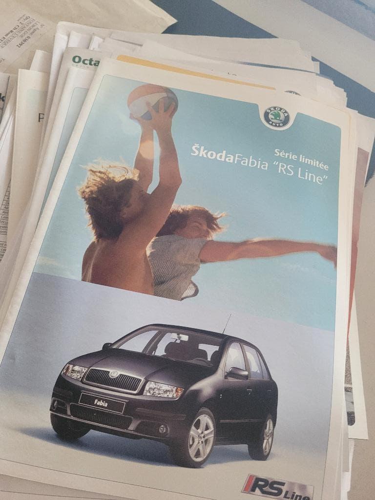 Catalogue Skoda Fabia - Série Limitée RS Line (Rare), Enlèvement, Comme neuf