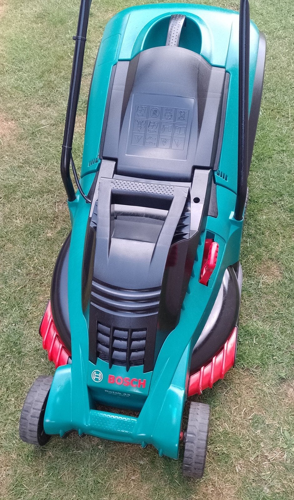 Tondeuse à gazon Bosch rotak 43cm 1700w, Tondeuse rotative, 40 à 49 cm, Enlèvement, Utilisé