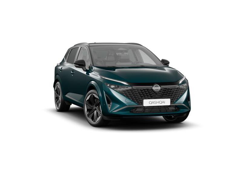 Nissan Qashqai e-POWER N-Design, Auto's, Stof, 2 kWh, Blauw, Elektrische ramen