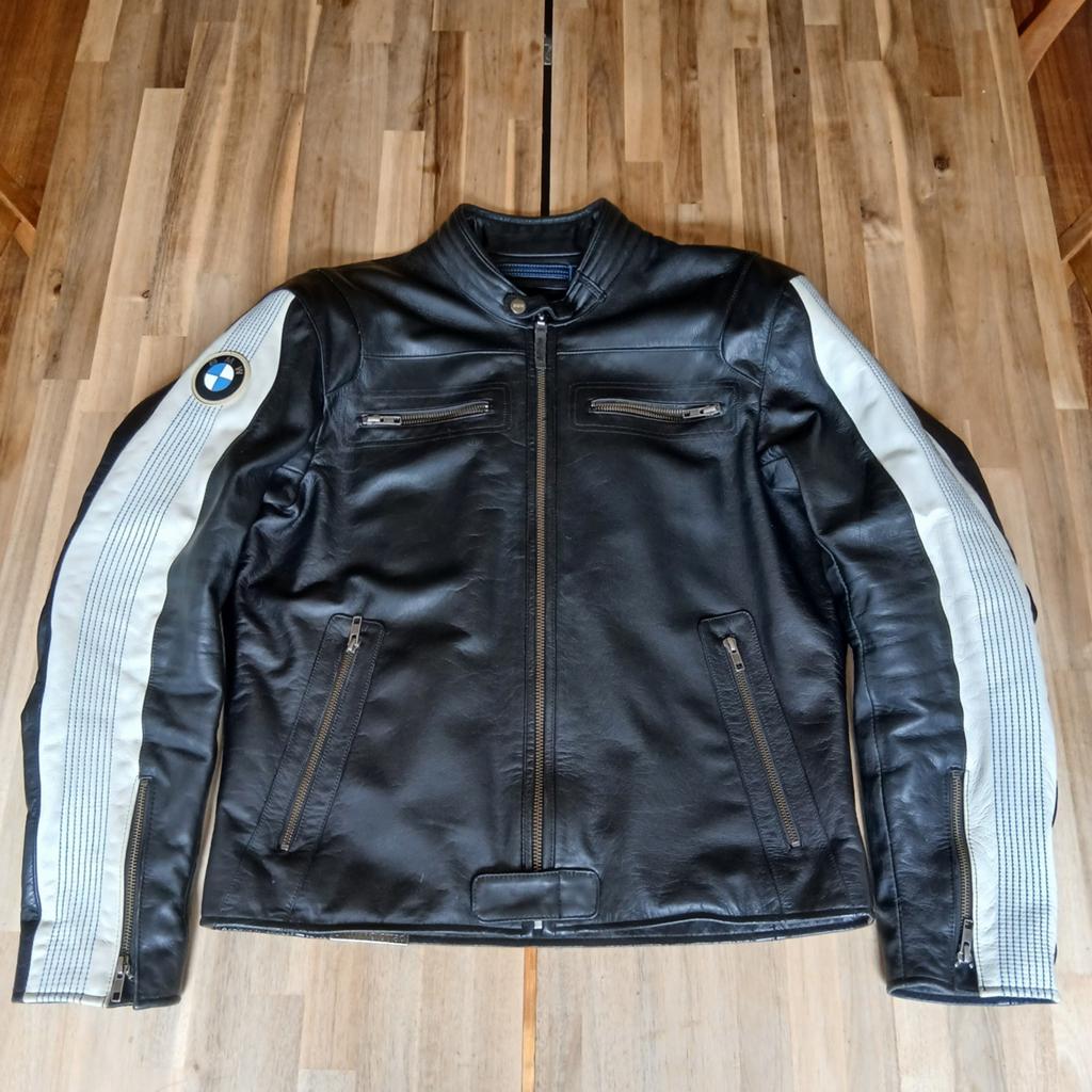 BMW Motorrad Club Men Vintage Lederen motorjas,  Medium, Motoren, Ophalen of Verzenden