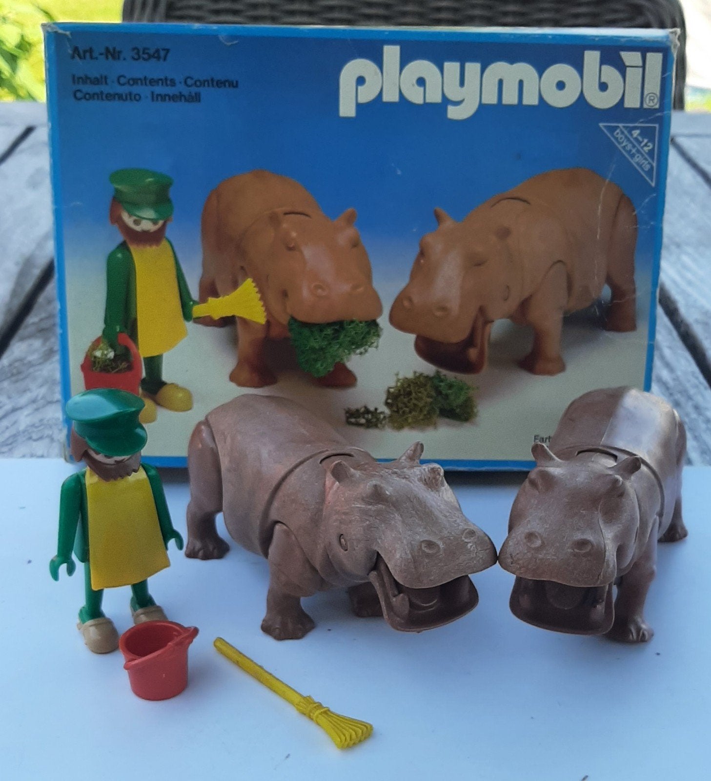 Playmobil- 3547 nijlpaarden en dierenverzorger (1981), Ophalen of Verzenden