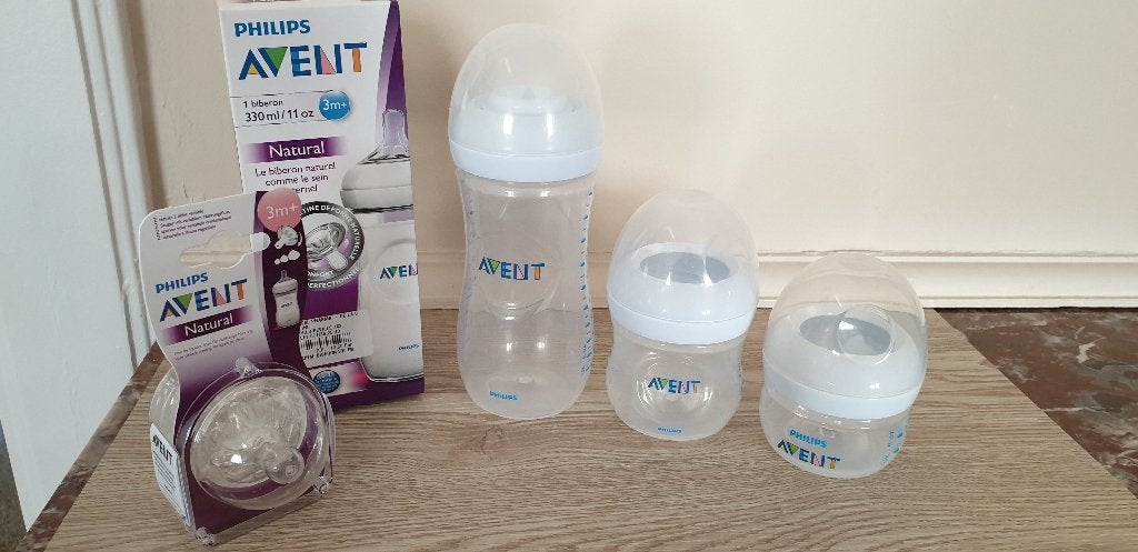 Biberons Avent 3 modèles + accessoires, Enfants & Bébés, Enlèvement ou Envoi, Comme neuf, Biberon