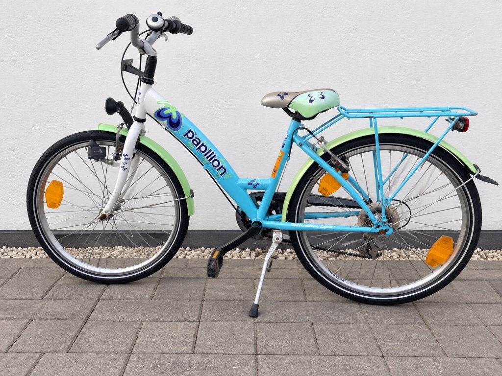 Papillon meisjesfiets 24 inch (9-12 jaar), Ophalen, Velgrem, Papillon, Handrem
