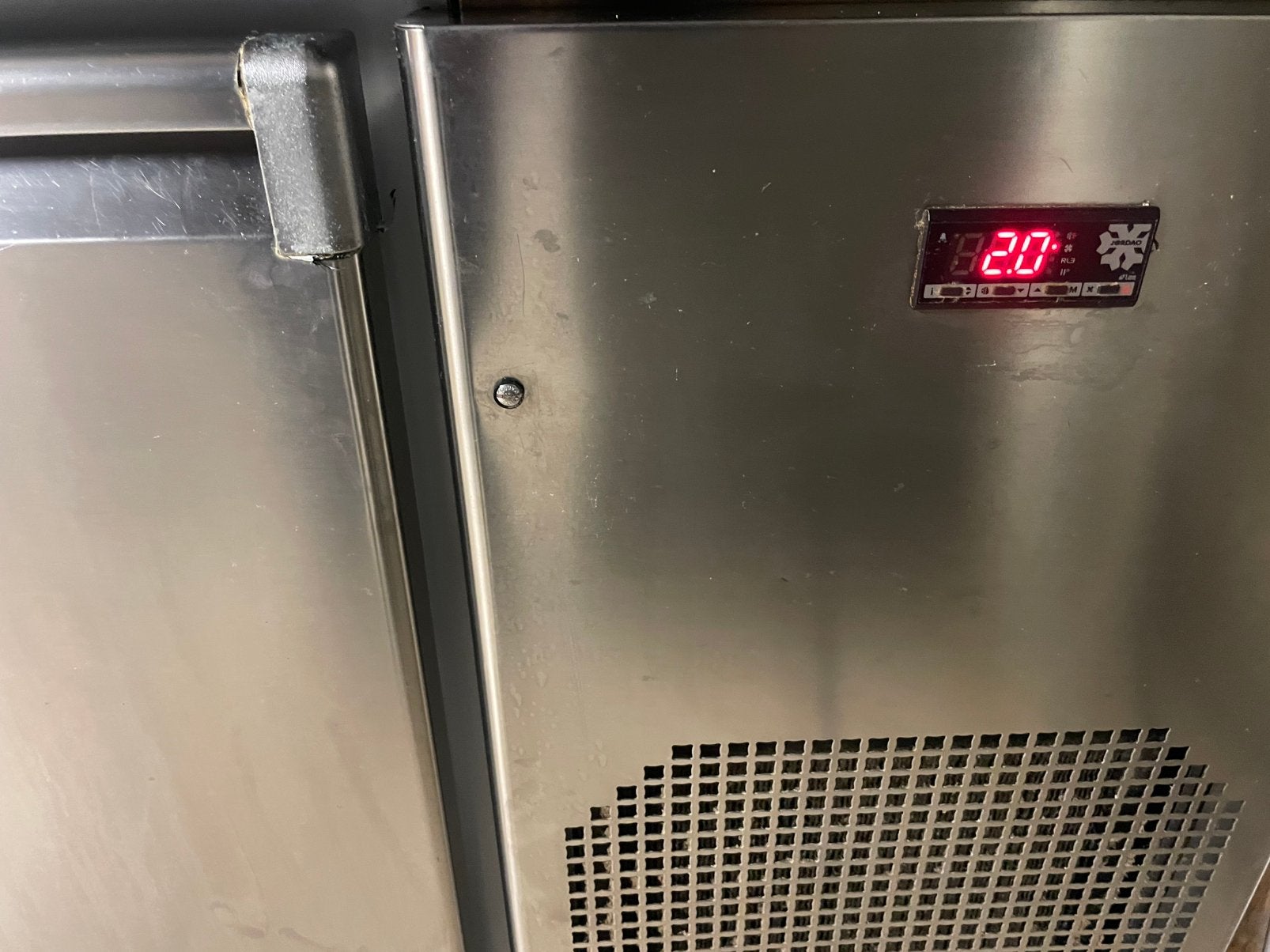 Gekoelde 4-deurs werktafel, Zakelijke goederen, Horeca | Keukenapparatuur, Ophalen, Gebruikt, Inox Meubilair