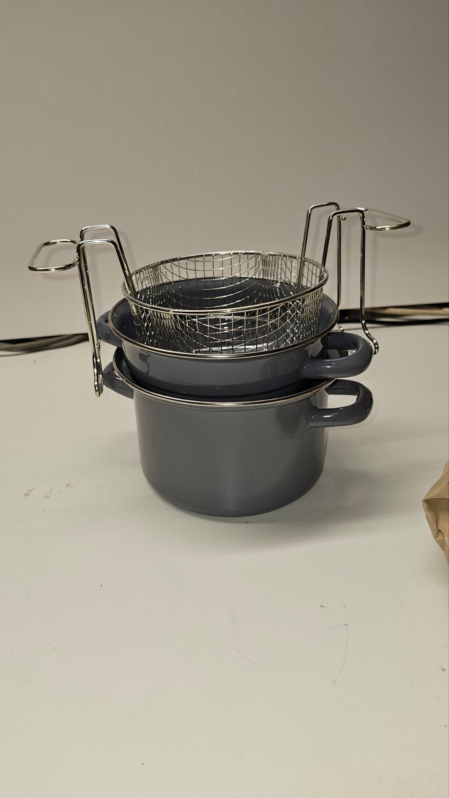 Fondue pan, 1 tot 2 liter, Ophalen, Nieuw, Uitneembare binnenpan