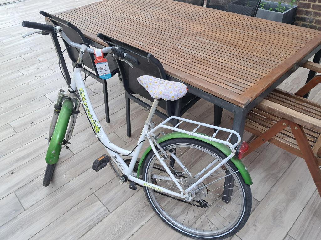 witte damesfiets te koop, Gebruikt, Velgrem, 47 tot 50 cm, Ophalen