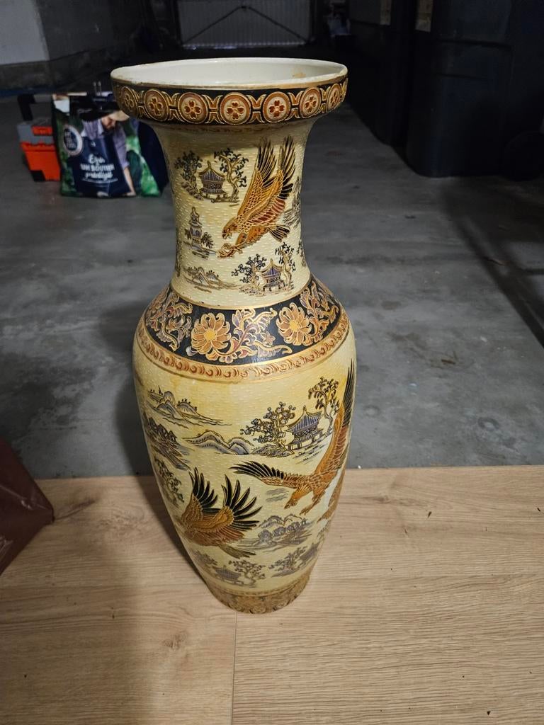 Vase chinois type satsuma, Antiquités & Art