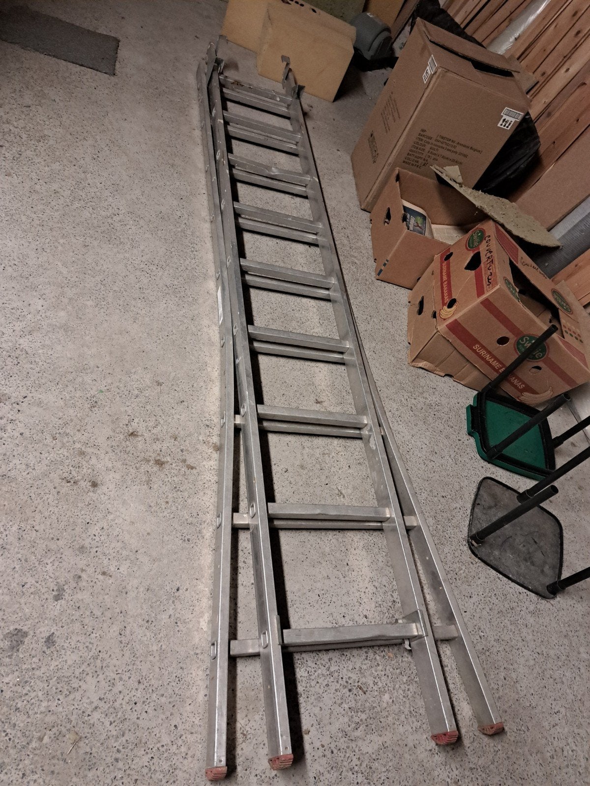 Grande echelle extensible  de 2,50 m à 4 m, Enlèvement