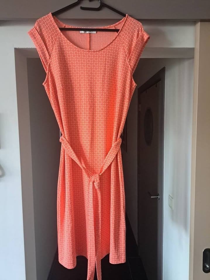 Le Pep, retro jurk, zomer mt M, Maat 38/40 (M), Oranje, Ophalen of Verzenden, Zo goed als nieuw