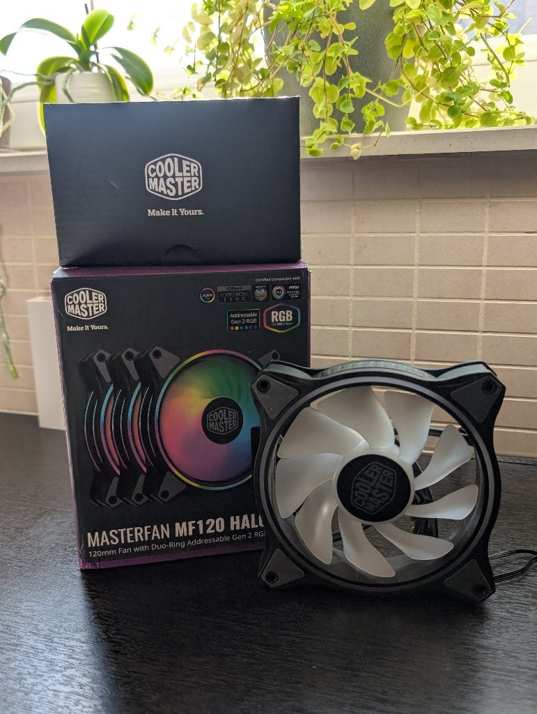 3 x Cooler Master - Masterfan MF120 Halo + Fan Hub, Informatique & Logiciels, Refroidisseurs d'ordinateur, Enlèvement ou Envoi