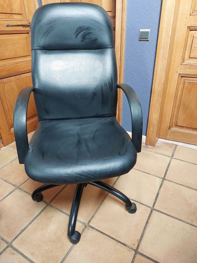 fauteuil de bureau, Enlèvement, Utilisé, Noir, Chaise de bureau