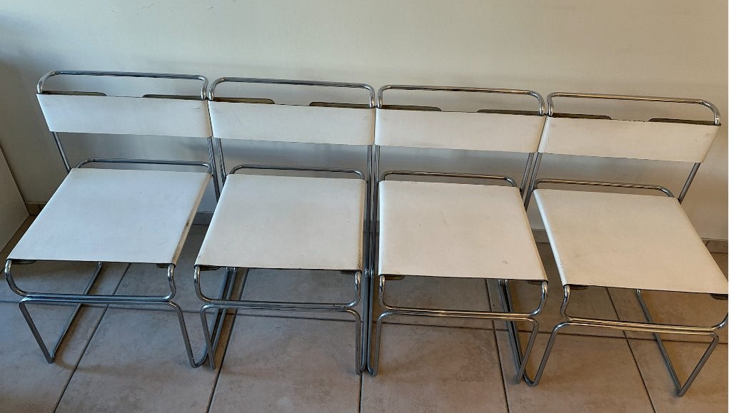 stoel, Huis en Inrichting, Stoelen, Ophalen, Wit, Zo goed als nieuw, Vier