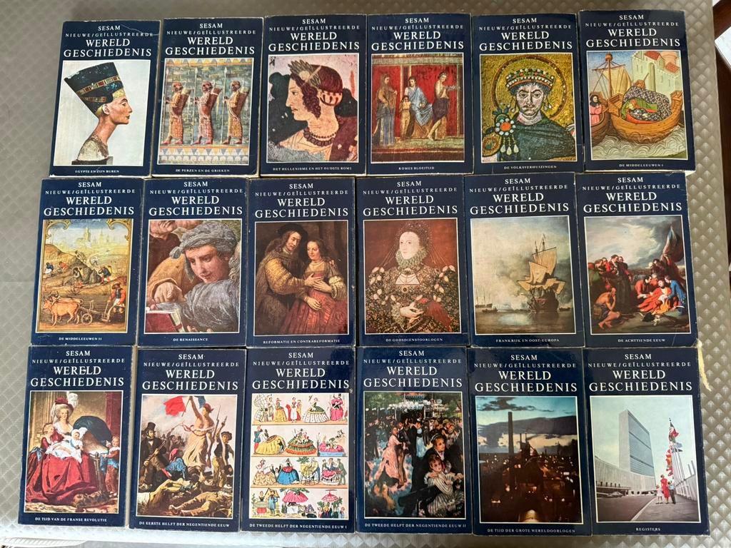 Sesam Nieuwe geillustreerde wereldgeschiedenis 18-delig, Boeken, Ophalen, Zo goed als nieuw