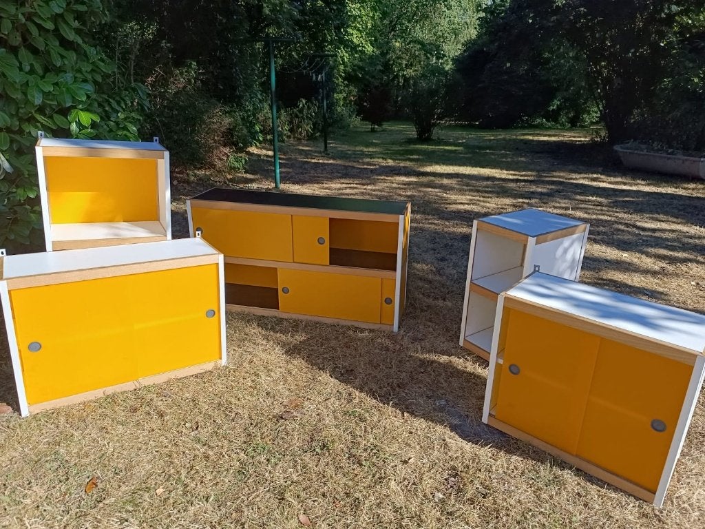 Lot de kewlox blanc et jaune, 25 à 50 cm, Moins de 100 cm, Vintage, Enlèvement