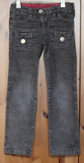 Bruine ribfluwelen broek van s.Oliver – maat 128, Broek, Gebruikt, Meisje, Ophalen of Verzenden