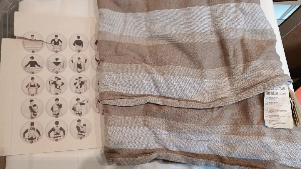 Echarpe de portage en coton comme neuve, Ophalen, Zo goed als nieuw