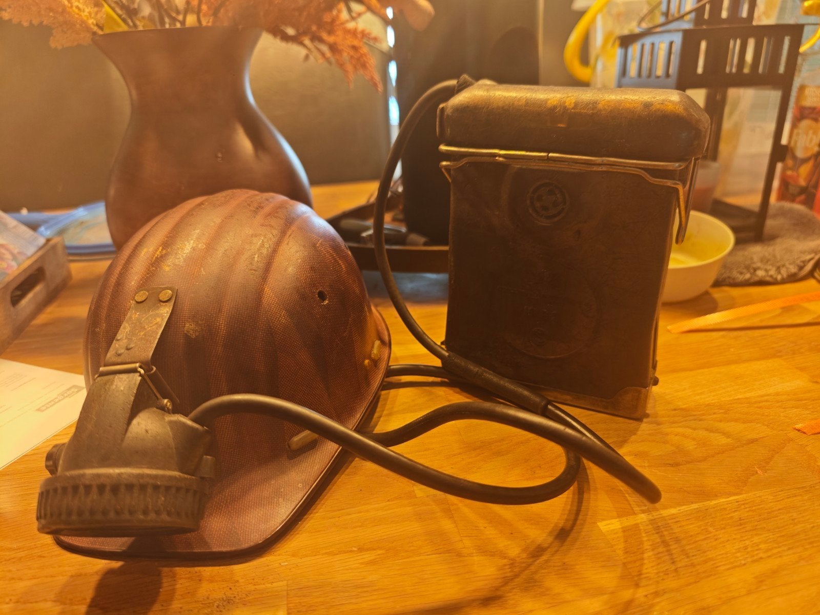 Lampen voor in de mijn., Antiek en Kunst, Ophalen of Verzenden