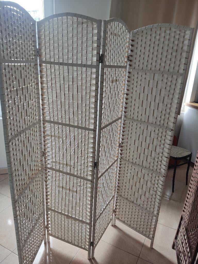 Room divider (Paravent) -naturel-bambus-165cm, Enlèvement, Comme neuf