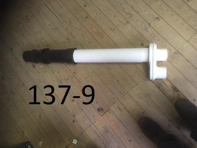 137. Dakdoorvoer rookgas en luchtkanaal, Ophalen, Nieuw, Rood, Metaal
