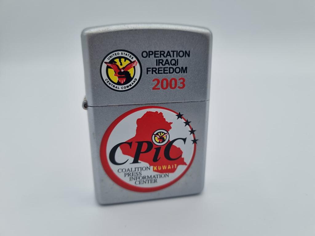 Zippo Operation Iraqi Freedom 2003 ZELDZAAM, Verzamelen, Verzenden, Zo goed als nieuw, Aansteker