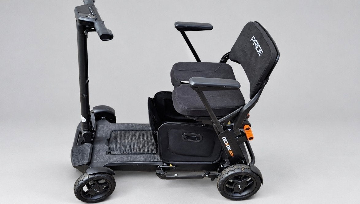 Plooibare elec Scootmobiel, Ophalen, 10 km/u of minder, Pride, 16 t/m 25 km