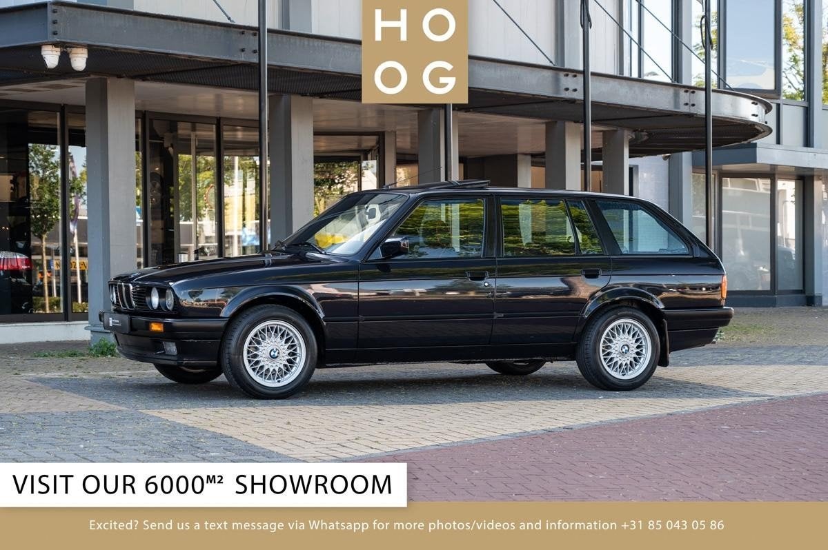 BMW 3-serie 316i Touring E30 (bj 1994), Auto's, 1596 cc, Stof, Zwart, Zwart
