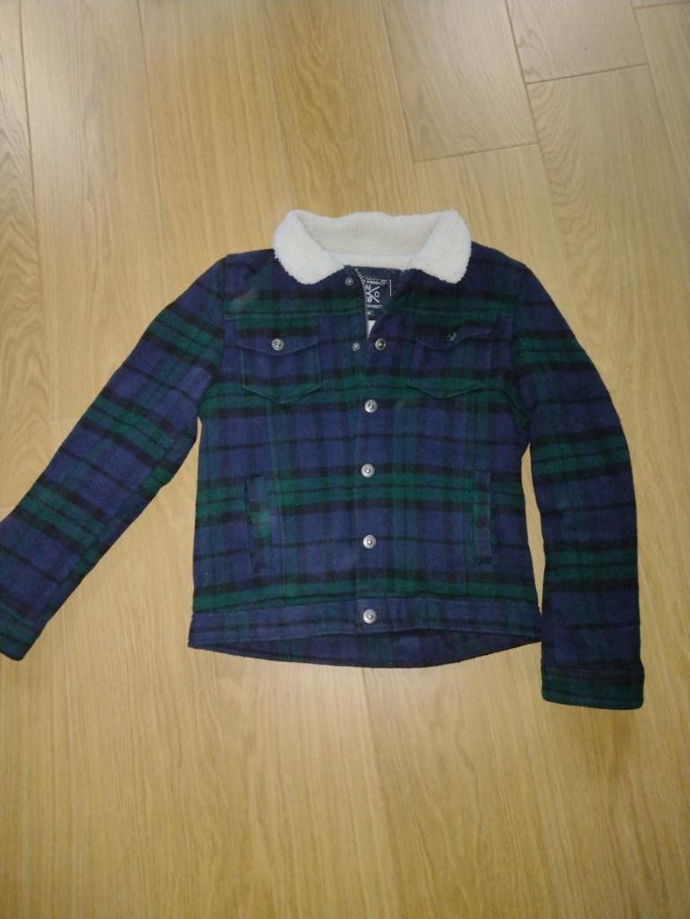 Winterjas geruit maat 164, Enlèvement, Utilisé, Manteau