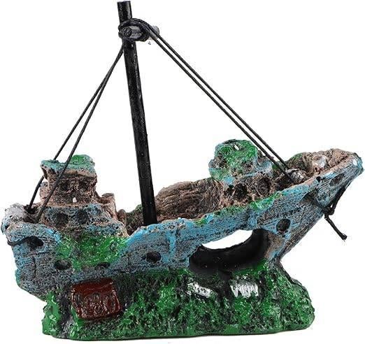 Aquariumdecoratie | scheepswrak | GRATIS LEVERING, -, Verzenden, -, Overige typen