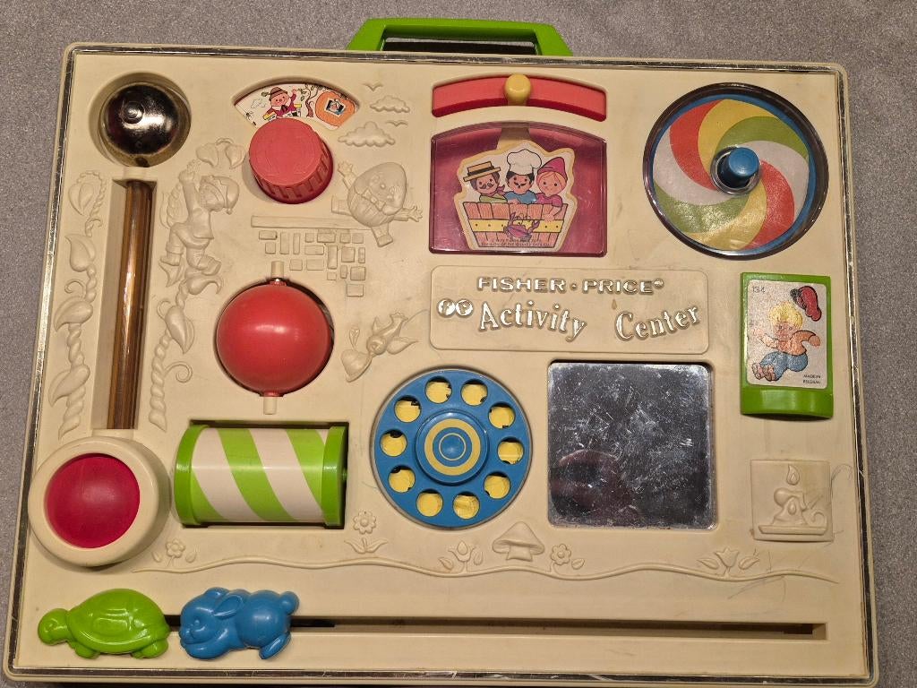 Vintage fisher price activitycenter 1970-1980, Kinderen en Baby's, Speelgoed | Fisher-Price, Ophalen of Verzenden, Gebruikt, Met geluid