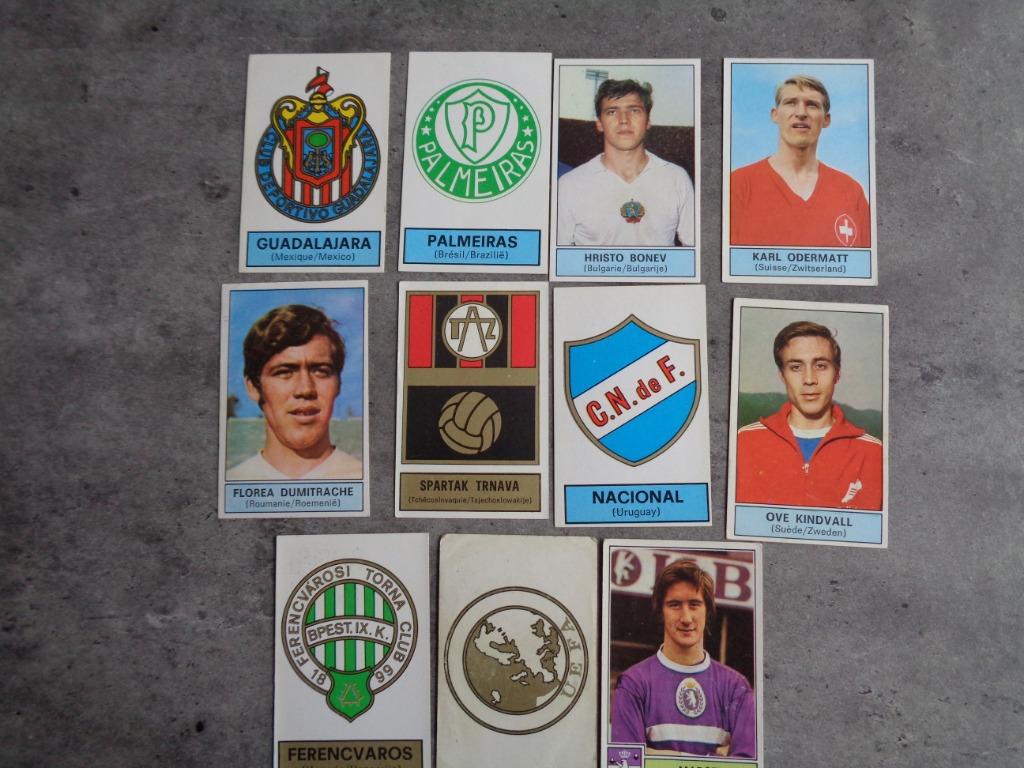 AUTOCOLLANTS PANINI FOOTBALL 1972/73 11X ANNO 1972, Envoi, Comme neuf