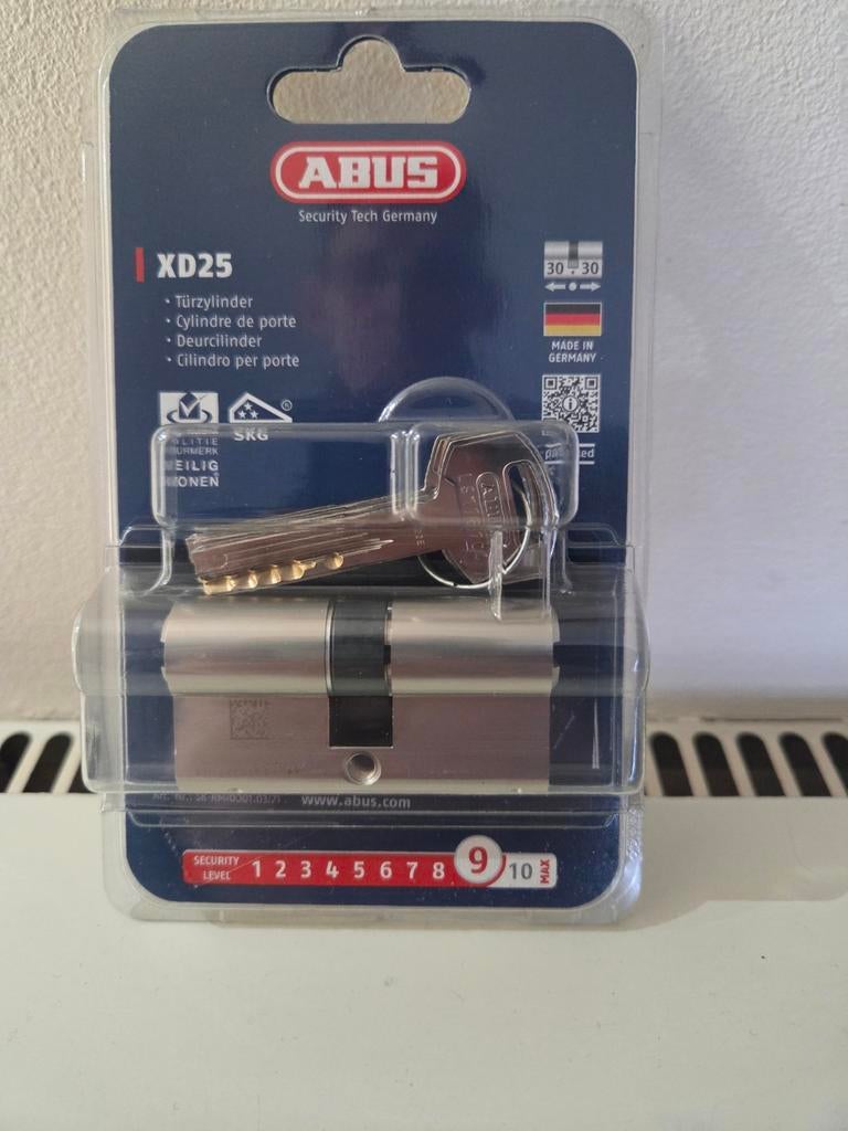 Cylindre de porte ABUS  sécurité 9/10 serrure 30-30 !!!!!, Enlèvement ou Envoi, Neuf, Autres matériaux, Clé