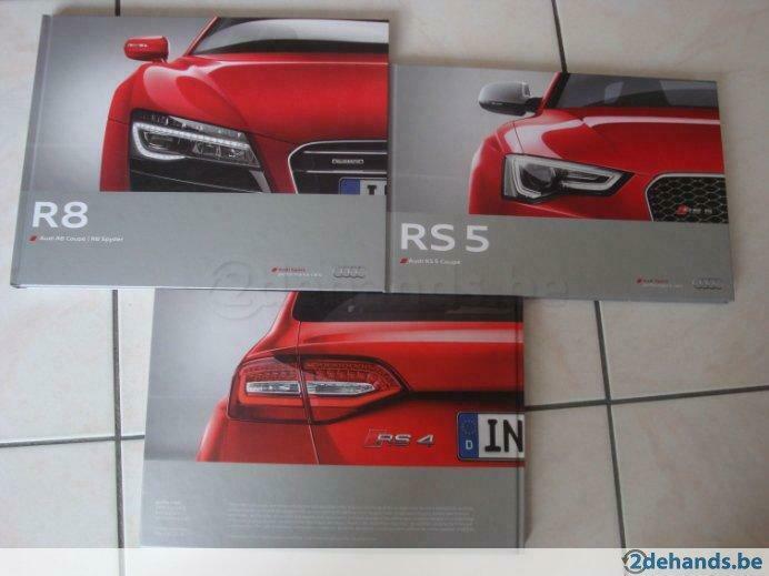 Audi Catalogi van de RS 5/RS 4 en R8, extra Q7, Livres, Autos | Livres, Neuf, Audi, Enlèvement ou Envoi