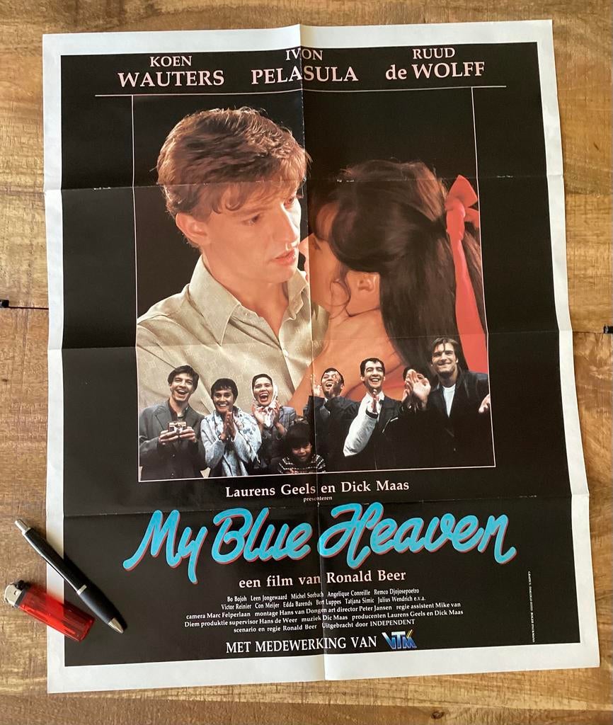 Filmposter My Blue Heaven 🎥🎞️🎞️🎞️, Verzenden, Zo goed als nieuw