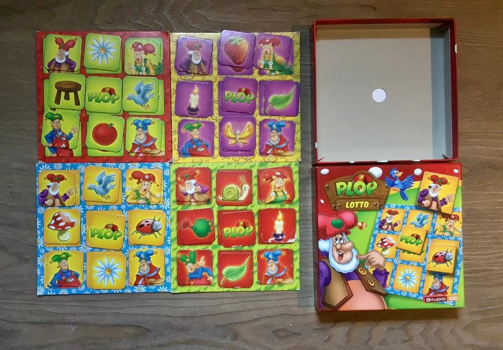 Gezelschapsspel / bordspel Kabouter Plop Lotto, Hobby en Vrije tijd, Een of twee spelers, Ophalen of Verzenden, Gebruikt, Studio 100