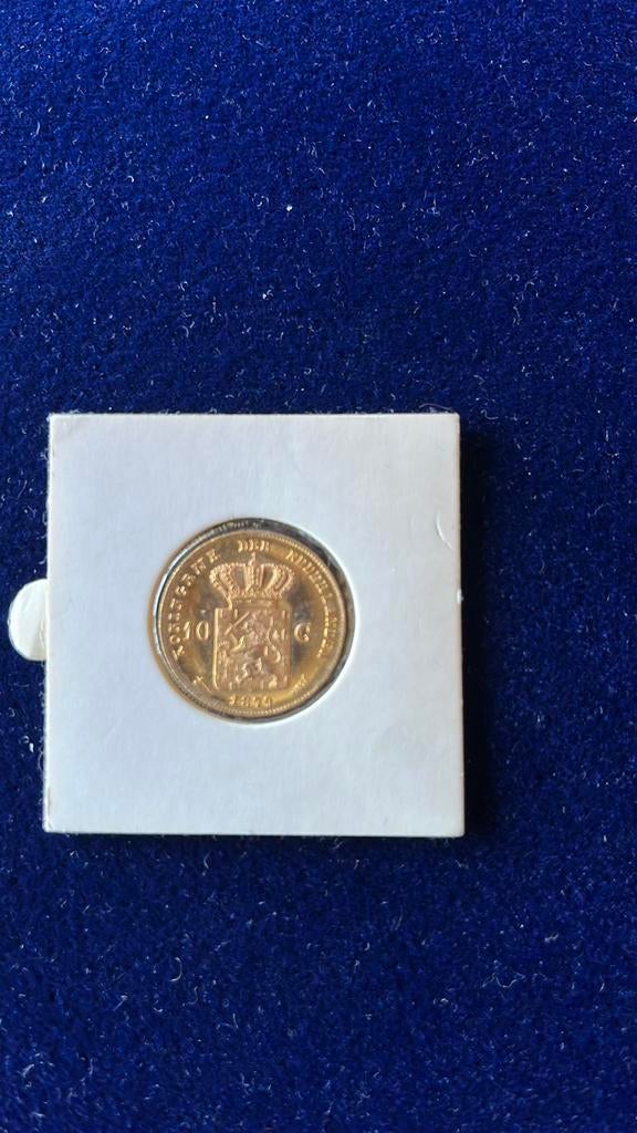 Gouden tientje Willem 1879, Koning Willem III, Losse munt, Goud, Overige waardes