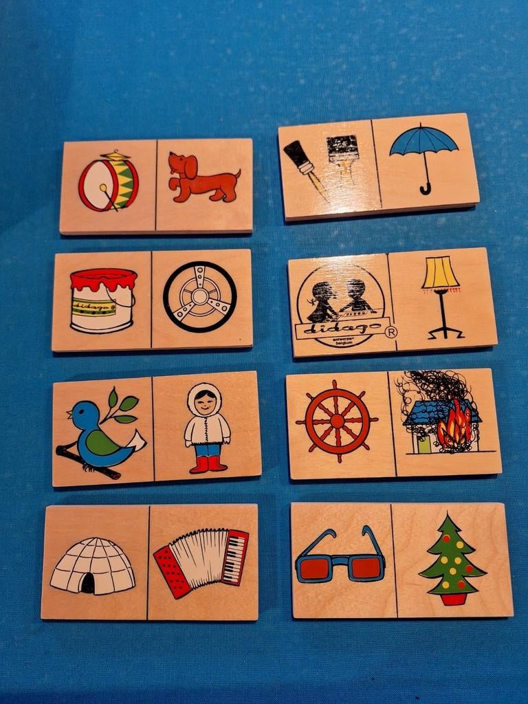Vintage didago gigantische houten vloer dominospel, Ophalen of Verzenden