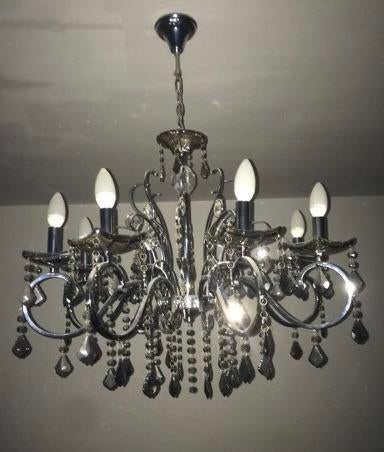 Magnifique lustre gris et noir, Enlèvement, Comme neuf