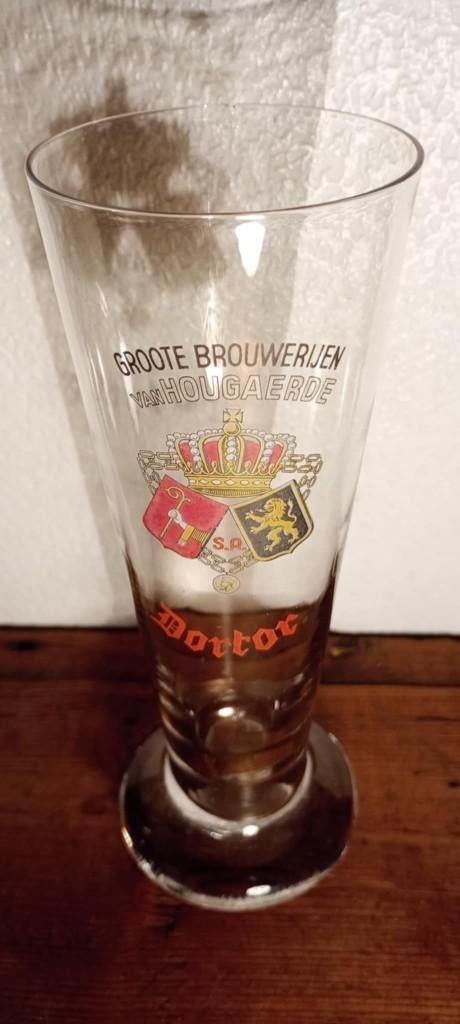 Bière ancien verre Dortor Grande Brasserie d'Hoegaarden, Enlèvement ou Envoi, Utilisé, Verre ou Verres, Autres marques