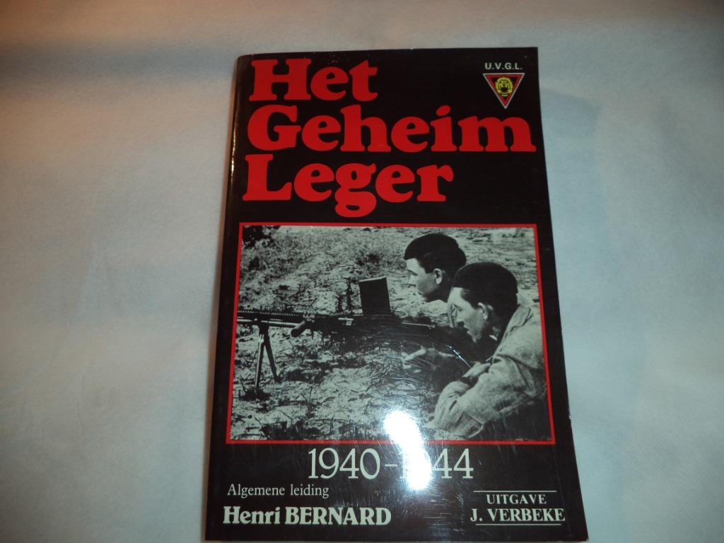 Het geheim leger, Boeken, Tweede Wereldoorlog, Ophalen of Verzenden, Zo goed als nieuw, Verbeke